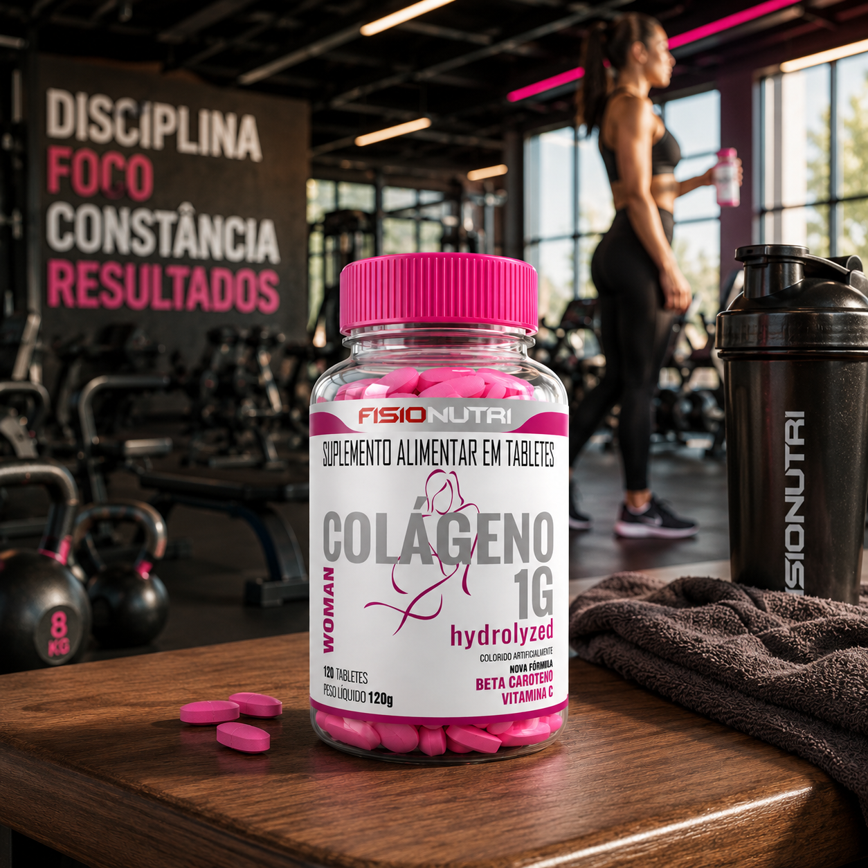 Colágeno Hidrolizado 120 Capsulas + Vitamina C